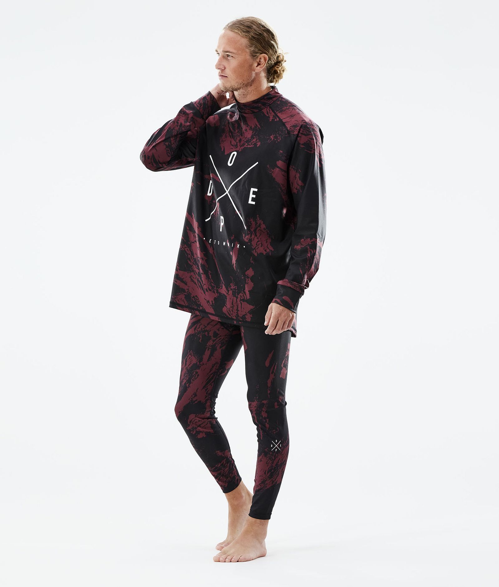 Snuggle Pantalón Térmico Hombre 2X-Up Paint Burgundy, Imagen 3 de 7