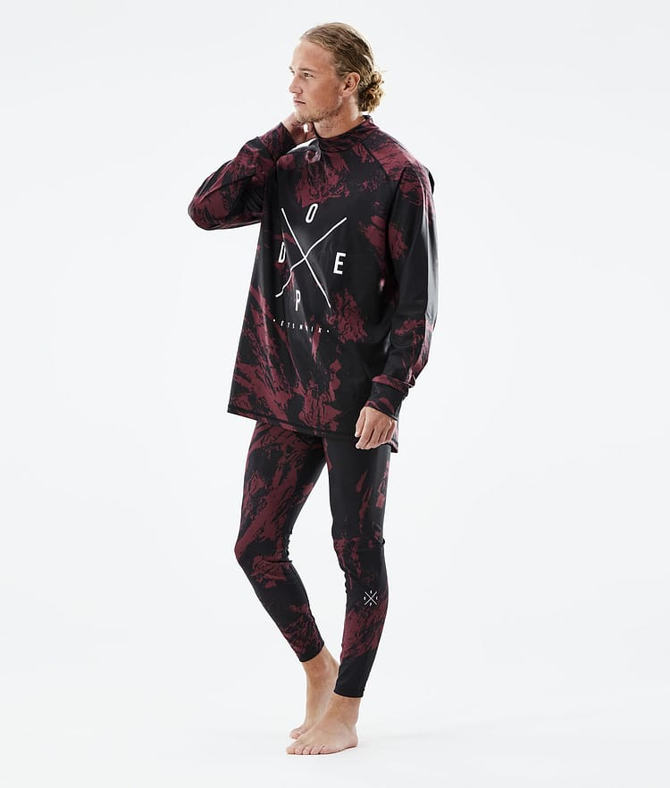 Snuggle Legginsy Termoaktywne Mężczyźni 2X-Up Paint Burgundy, Zdjęcie 3 z 7