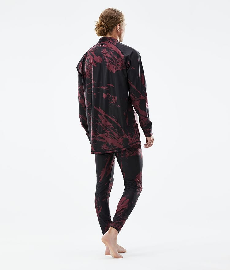 Snuggle Legginsy Termoaktywne Mężczyźni 2X-Up Paint Burgundy, Zdjęcie 4 z 7