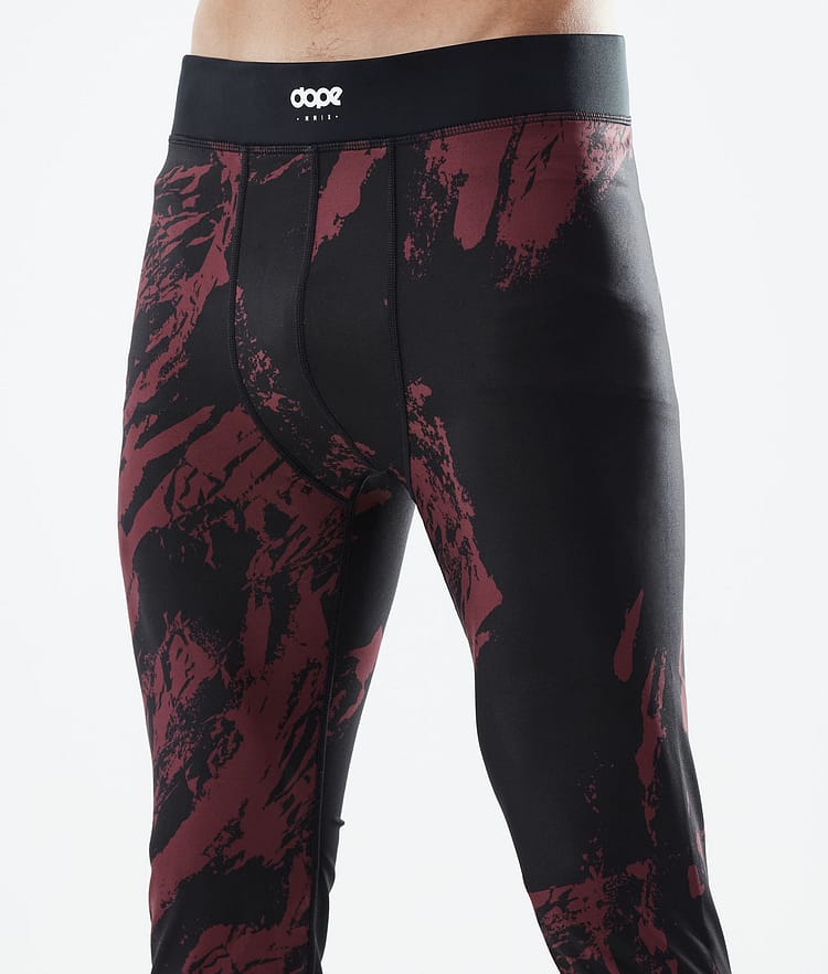 Snuggle Legginsy Termoaktywne Mężczyźni 2X-Up Paint Burgundy, Zdjęcie 5 z 7