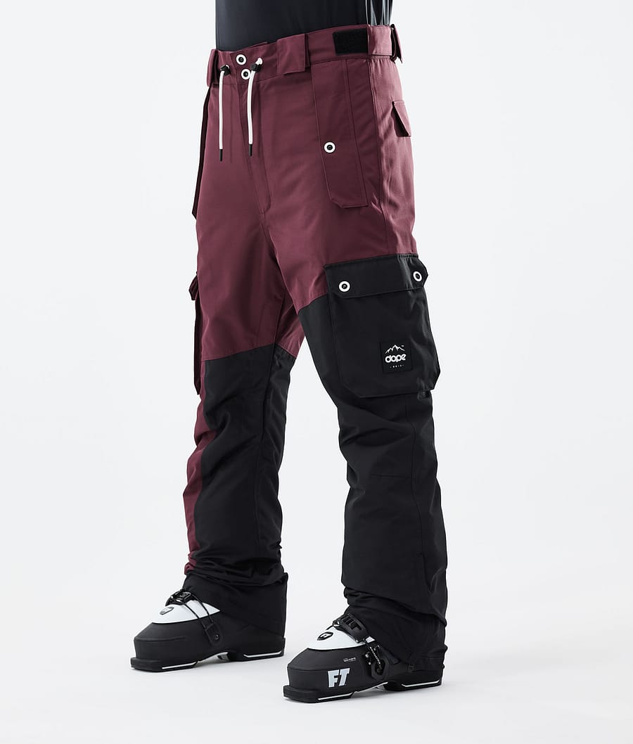 Adept Pantalon de Ski Homme Burgundy/Black