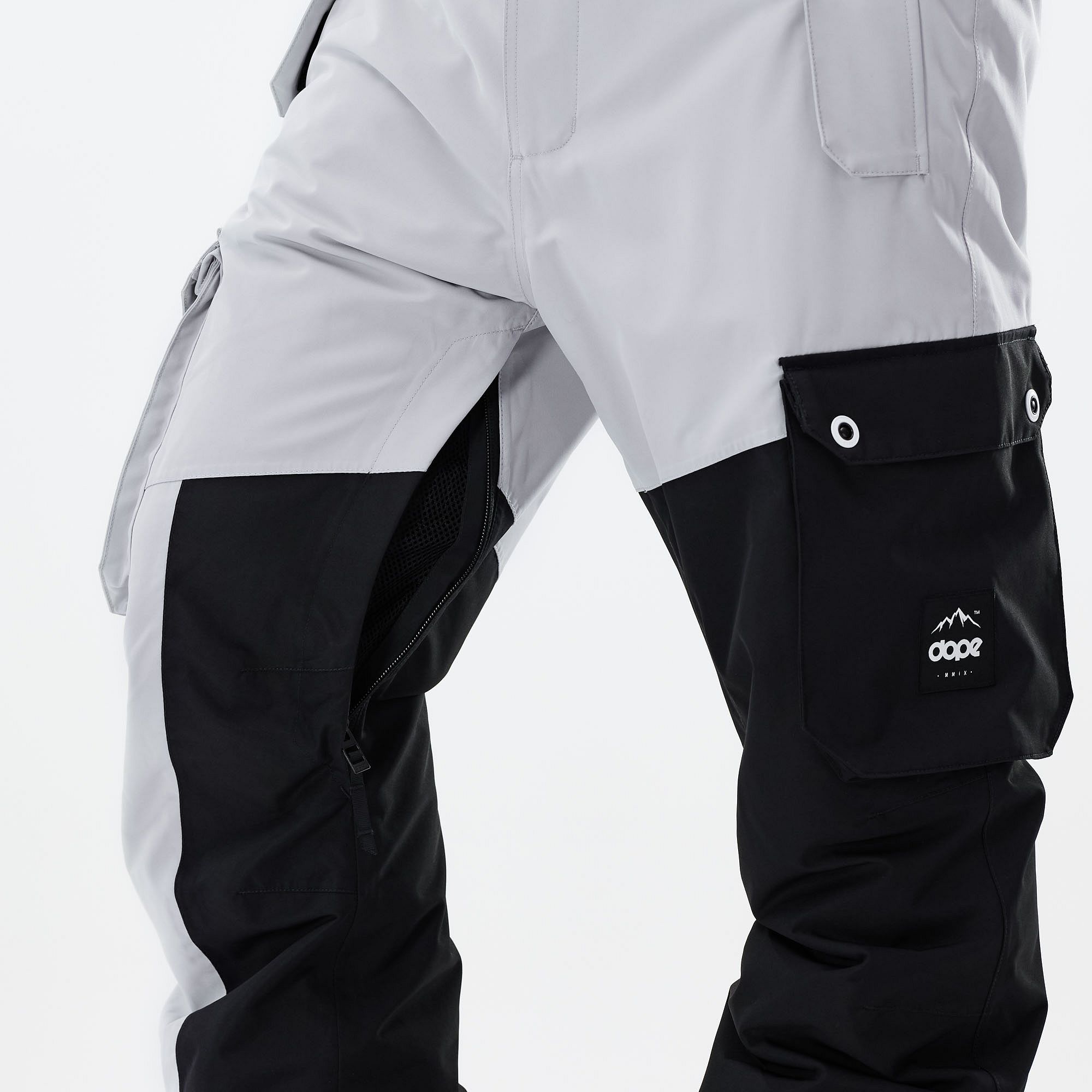 Dope Adept 2021 Men s Snowboard Pants Light Grey Black