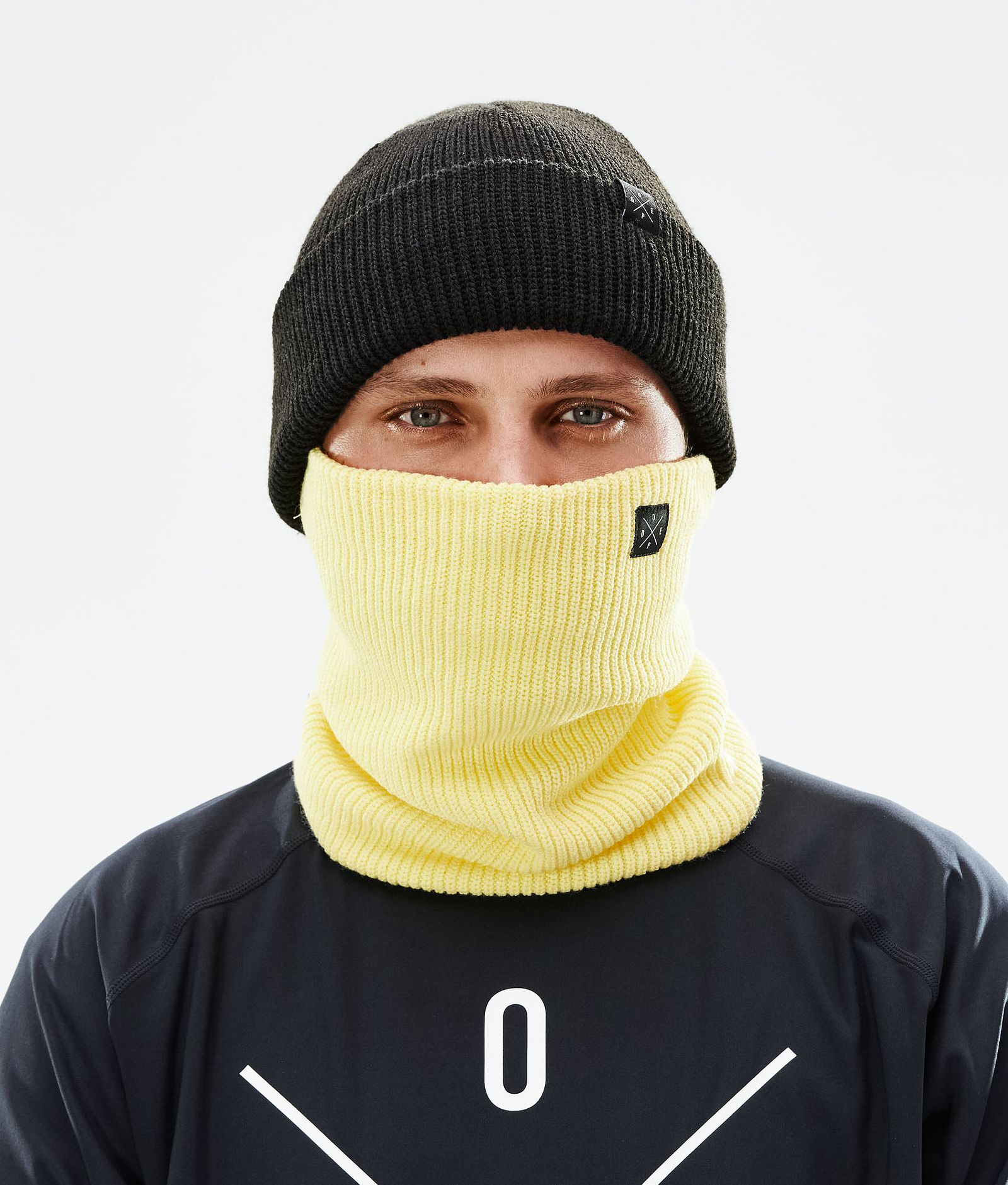 2X-UP Knitted Ochraniacze na Twarz Faded Yellow, Zdjęcie 2 z 3