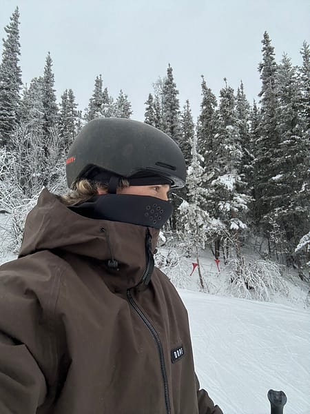 Image 1 of 2 - Bruce Oldham Skiing