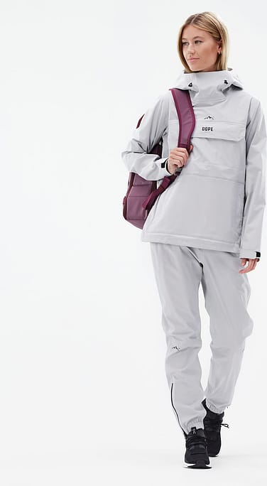 Downpour W Outfit Outdoor Kobiety Light Grey