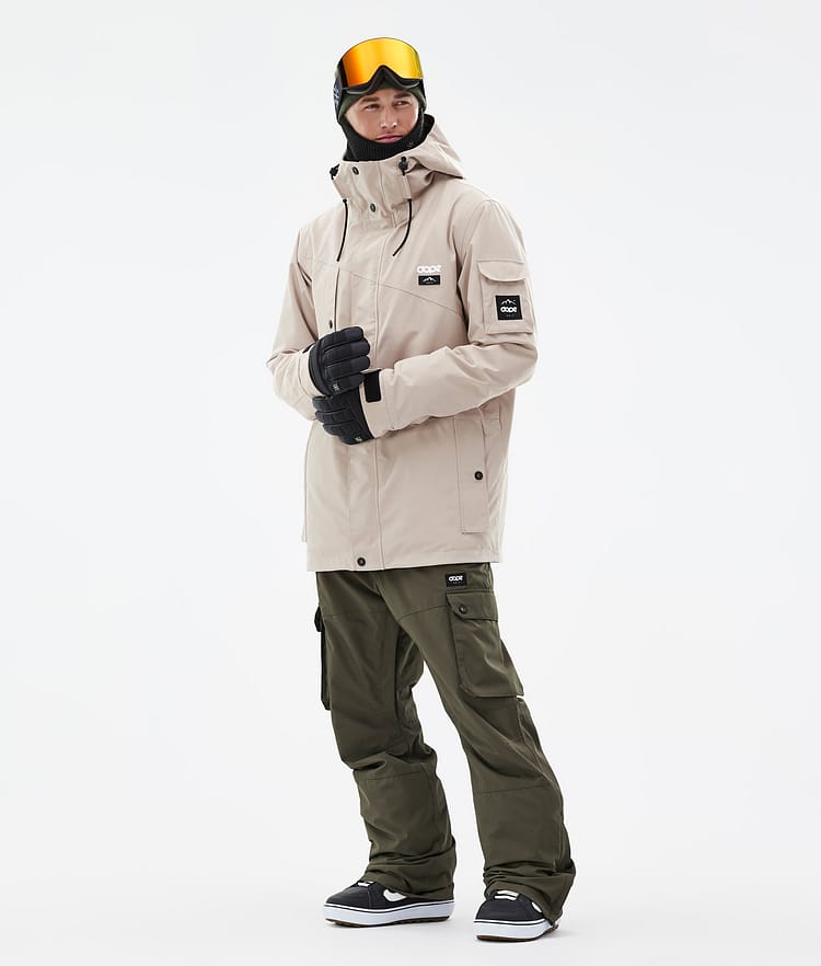 Adept Snowboard Outfit Men Sand/Olive Green