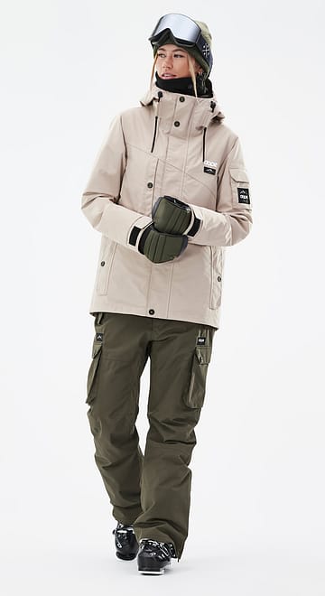 Adept W Ski Outfit Women Sand/Olive Green