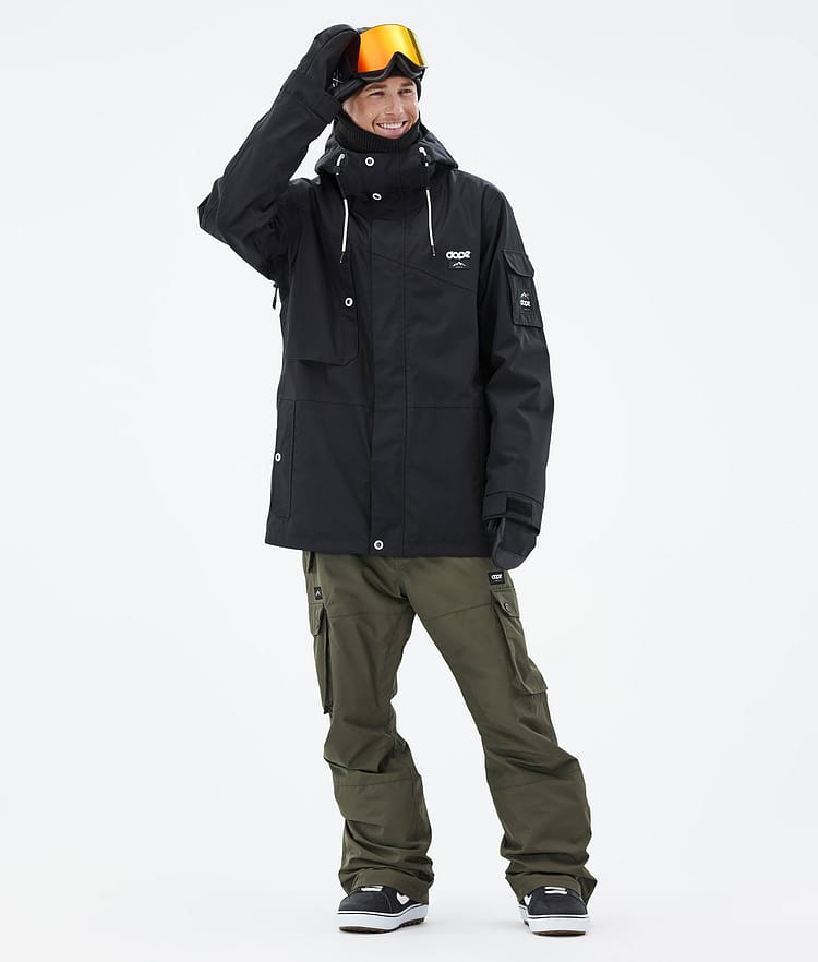 Adept Snowboard Outfit Herren Black/Olive Green