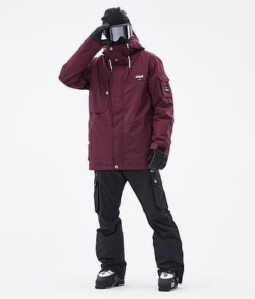 Adept Ski Outfit Uomo Burgundy/Black