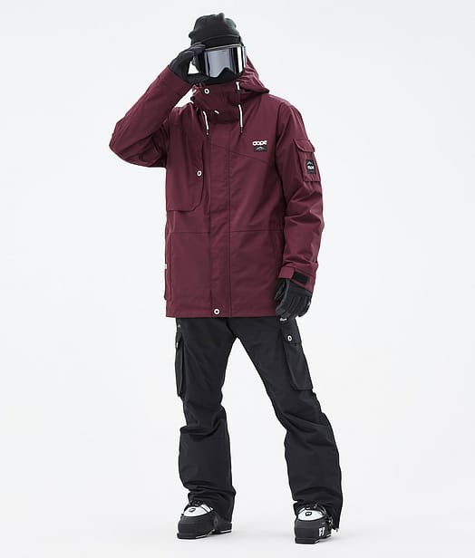 Adept Ski Outfit Burgundy/Black