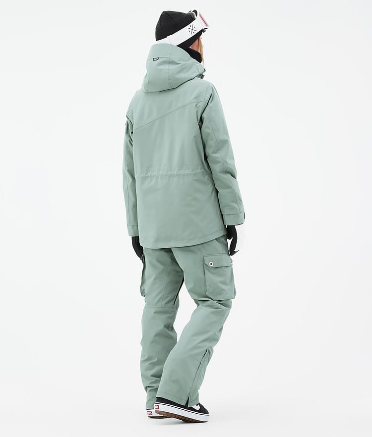 Adept W Snowboard Outfit Damen Faded Green