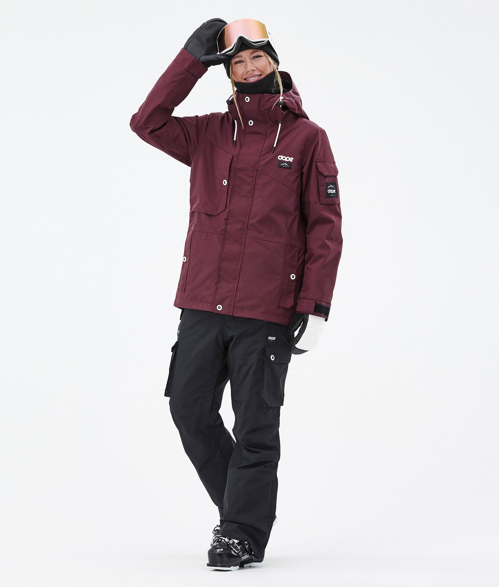 Adept W Skidoutfit Dam Burgundy/Black, Image 1 of 2