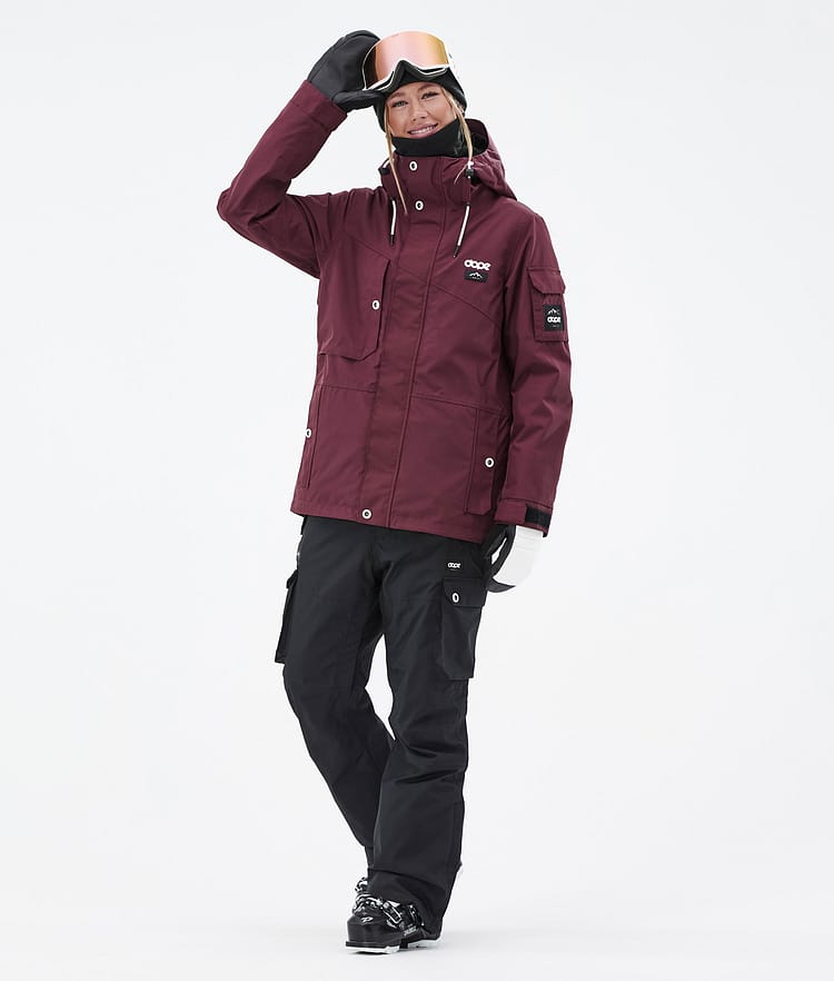 Adept W Ski Outfit Women Burgundy/Black