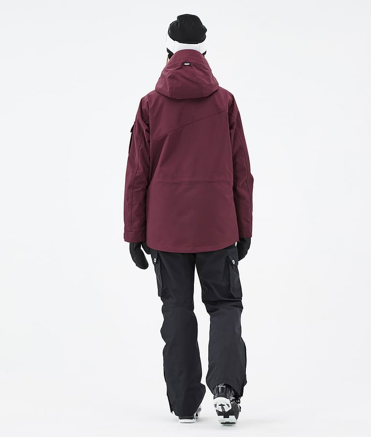 Adept W スキーウェアセット レディース Burgundy/Black