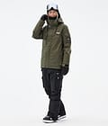 Adept W Snowboard Outfit Dames Olive Green/Black