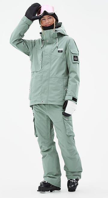 Adept W Ski Outfit Women Faded Green
