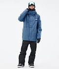 Adept Snowboard Outfit Heren Blue Steel/Black