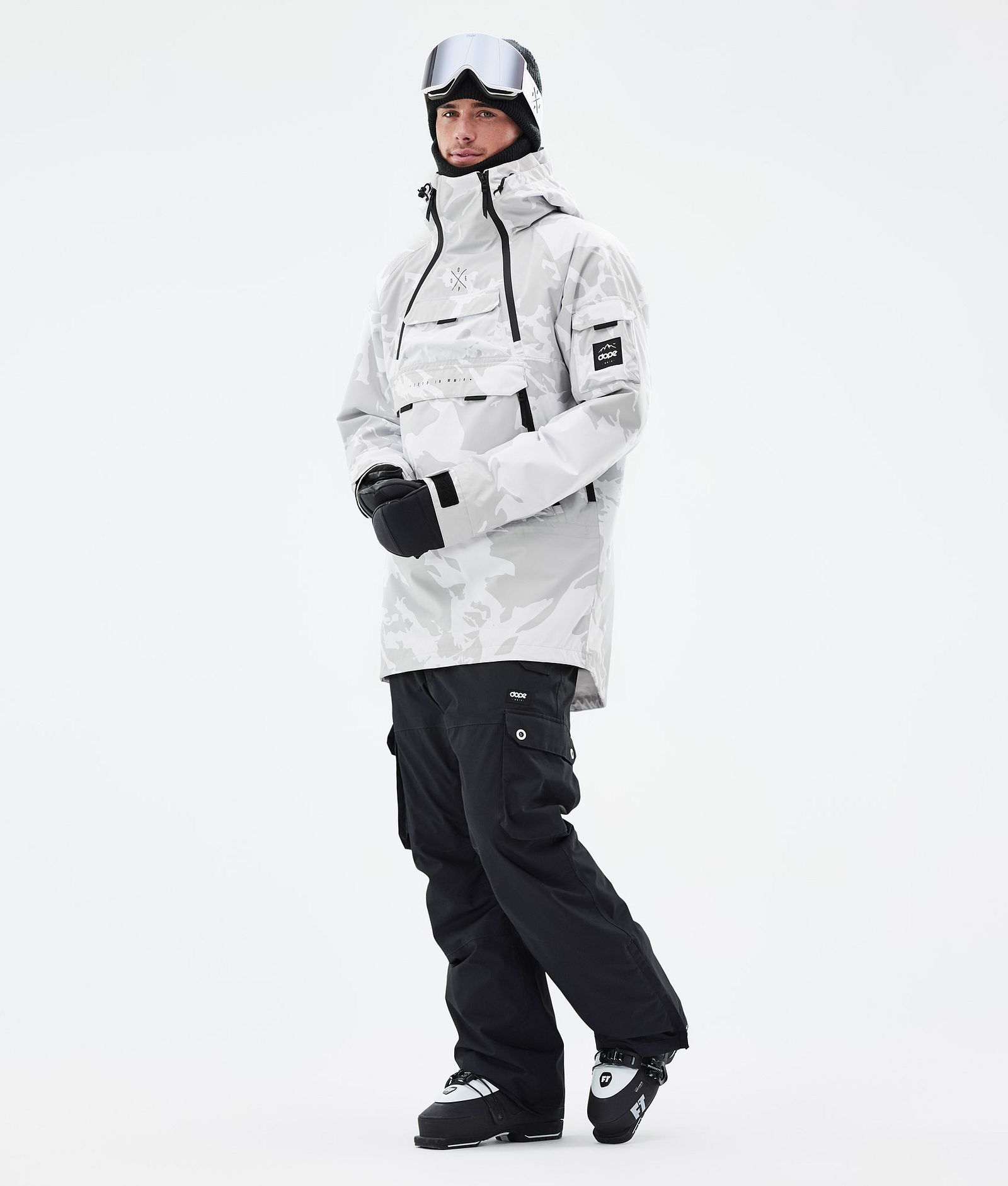 Akin スキーウェアセット メンズ Grey Camo/Black