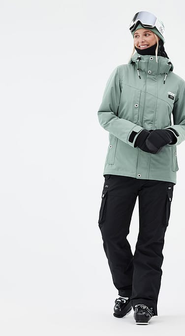 Adept W Ski Outfit Dames Faded Green/Black