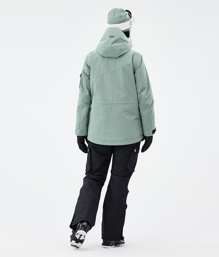 Adept W Ski Outfit Dames Faded Green/Black, Image 2 of 2