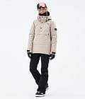 Puffer W Snowboard Outfit Dames Sand/Black, Image 1 of 2
