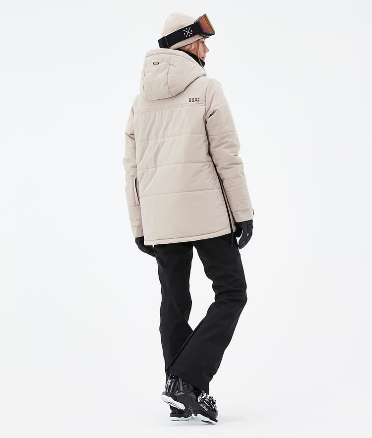 Puffer W Ski Outfit Dames Sand/Black, Image 2 of 2