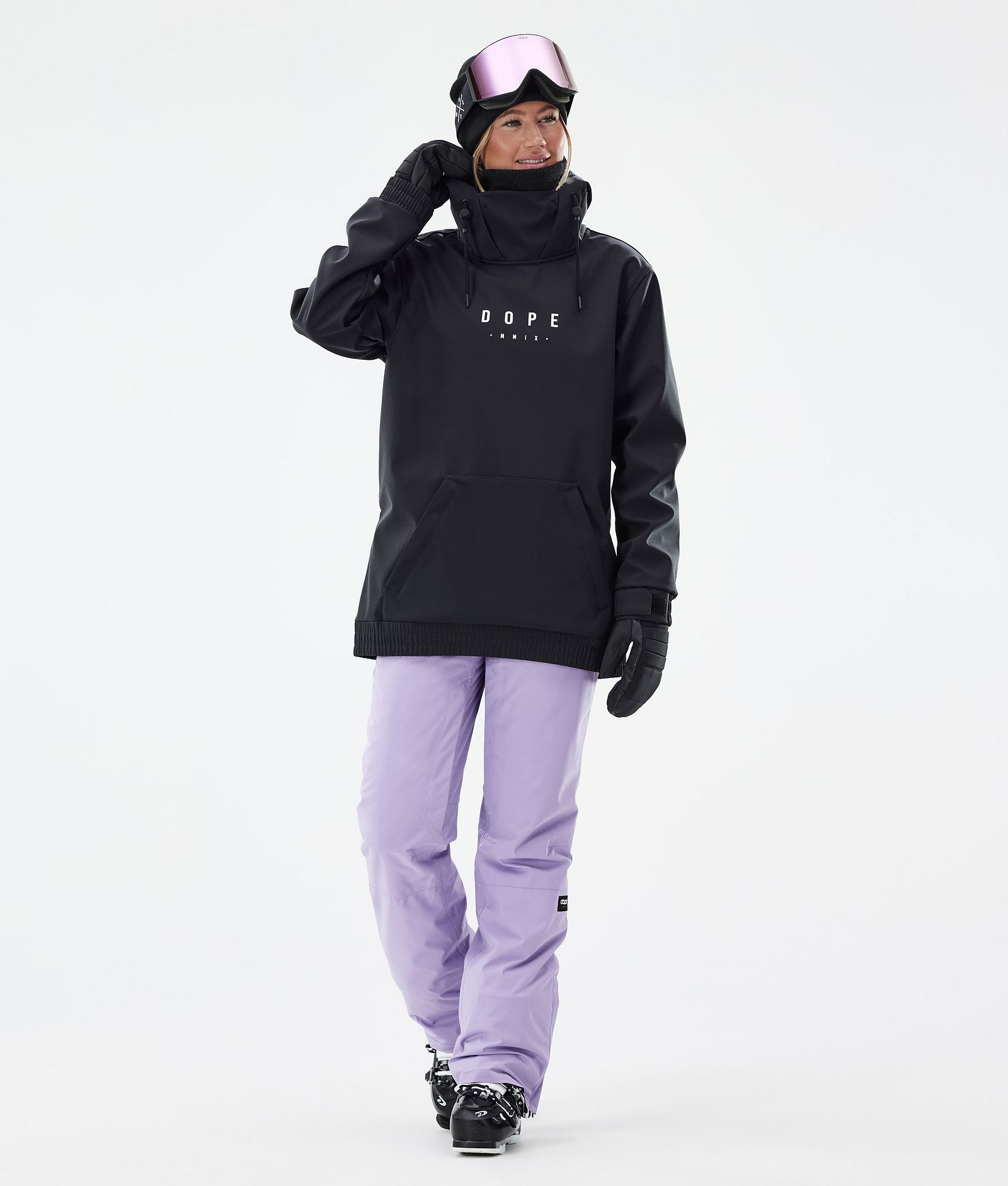 Yeti W Ski Outfit Dames Black/Faded Violet