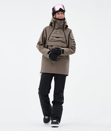 Akin W Snowboard Outfit Dames Walnut/Black