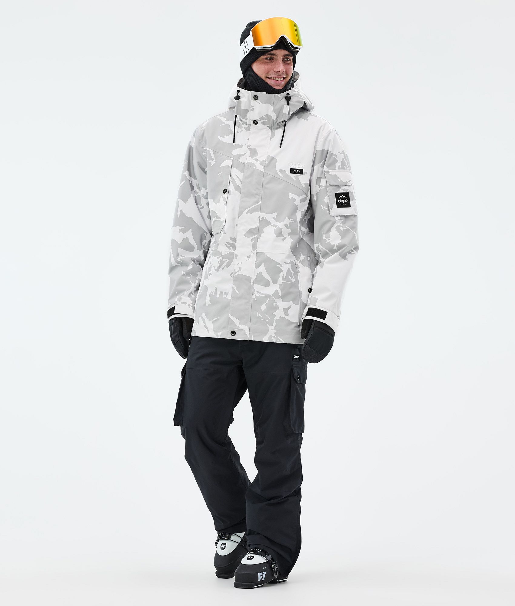 Dope Adept/Iconic Ski Outfit Herren - Grey Camo/Black