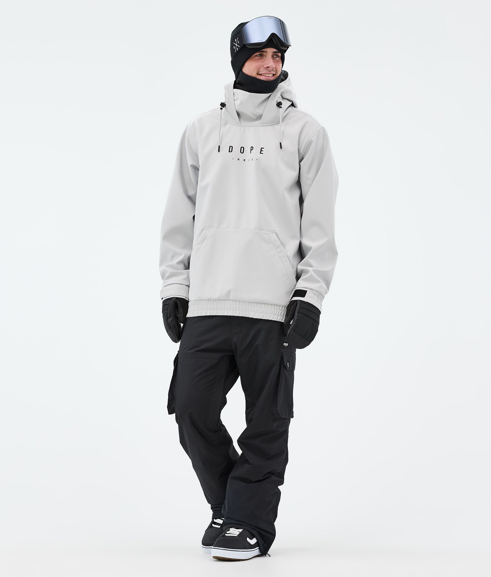 Dope Yeti/Iconic スノーボードウェアセット メンズ Light Grey/Black