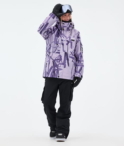 Adept W Outfit Snowboard Scribble Purple/Black