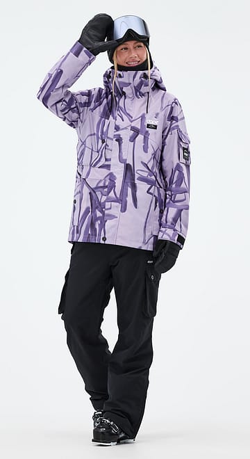 Adept W Ski Outfit Women Scribble Purple/Black