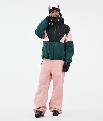 Spartan W Ski Outfit Damen Black/Soft Pink/Bottle Green