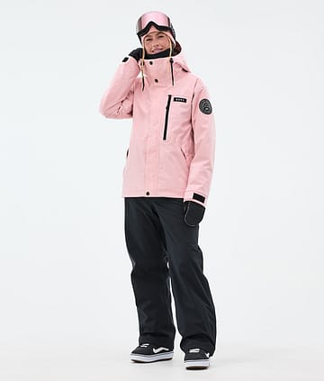 Blizzard W Full Zip Snowboard Outfit Dames Soft Pink/Black