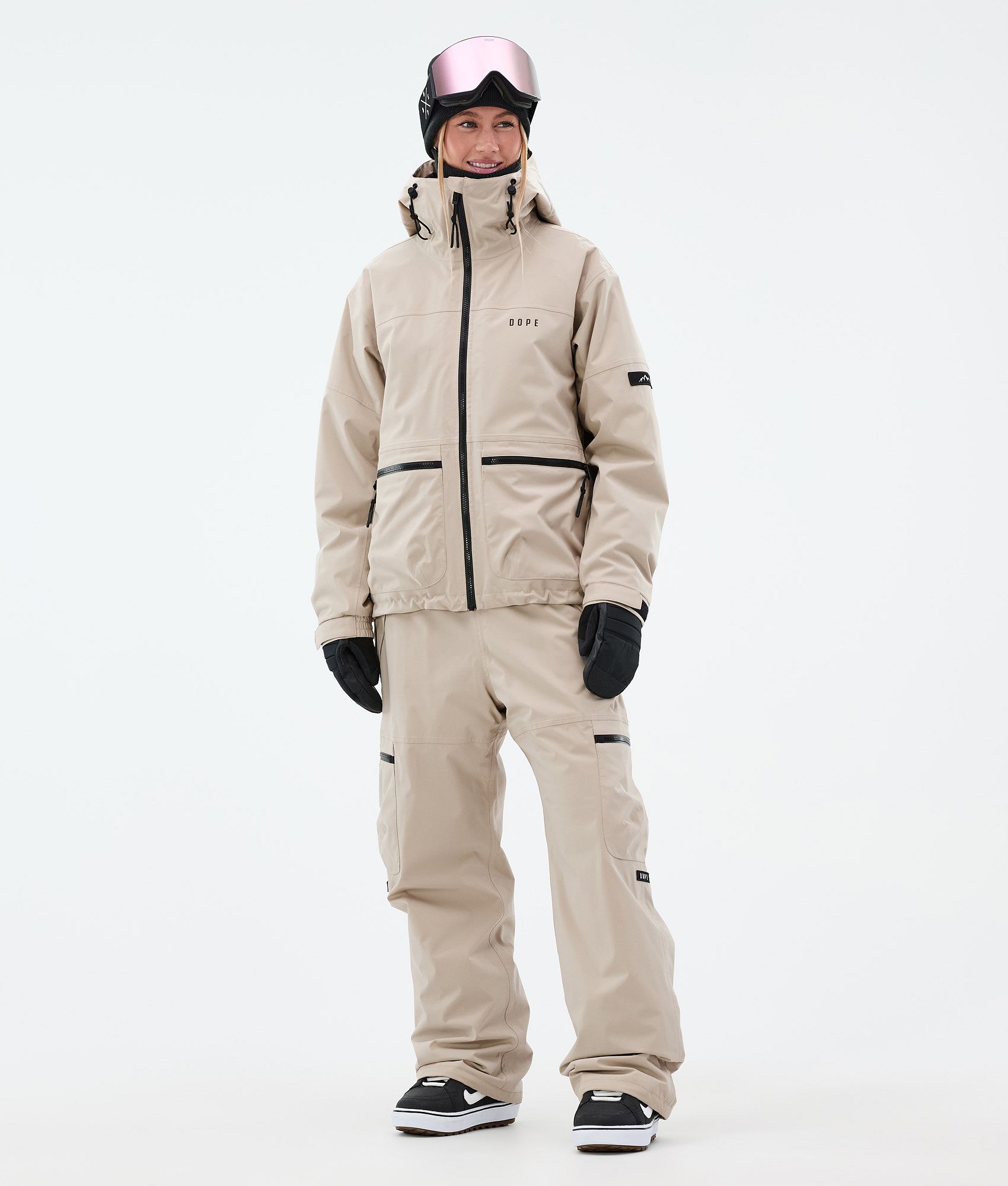 Dope Vertex W/Vertex W スノーボードウェアセット レディース Sand